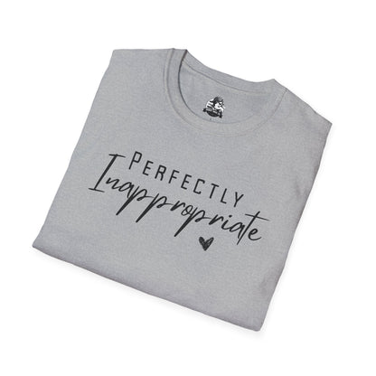 Perfectly Inappropriate Unisex Softstyle T-Shirt - Casual Humor Tee for Everyday Wear