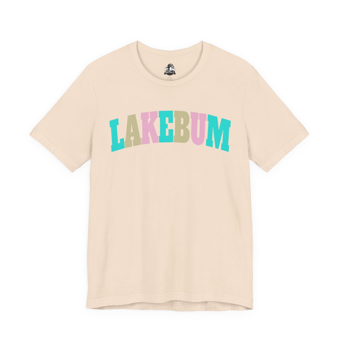 Lakebum Unisex Short Sleeve Tee - Perfect for Summer Getaways, Beach Days, Lake Trips, Casual Outings, Colorful Graphic Tee