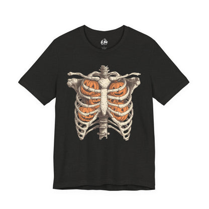 Adult spooky skeleton tee