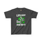 Kids Tee - "Life Is Short So Grip It And Rip It" Motocross Dirt Bike Shirt