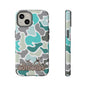Turqoise old school camo Phone Case - Life Lessons Outdoors