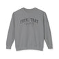 Trendy Crewneck Sweatshirt with 'F*** That' Design, Casual Wear, Gift for Friends, Relaxed Fit, Gift for Her