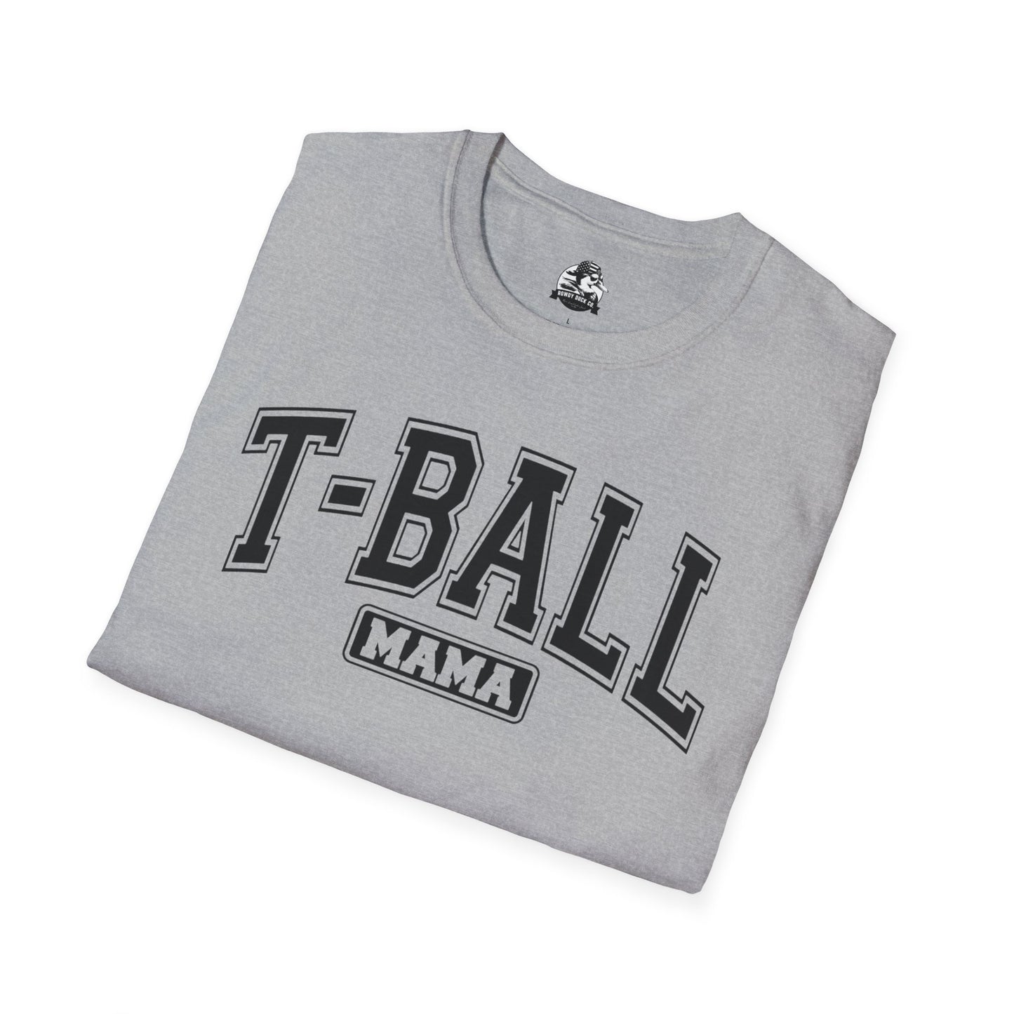 T-Ball Mama  Heather Unisex Softstyle T-Shirt - Perfect Gift for Sports Moms