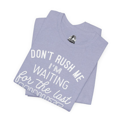 Funny Last Minute Tee, Unisex Humor Shirt, Perfect Gift for Students, Casual Wear, Birthday Apparel, Relaxed Fit