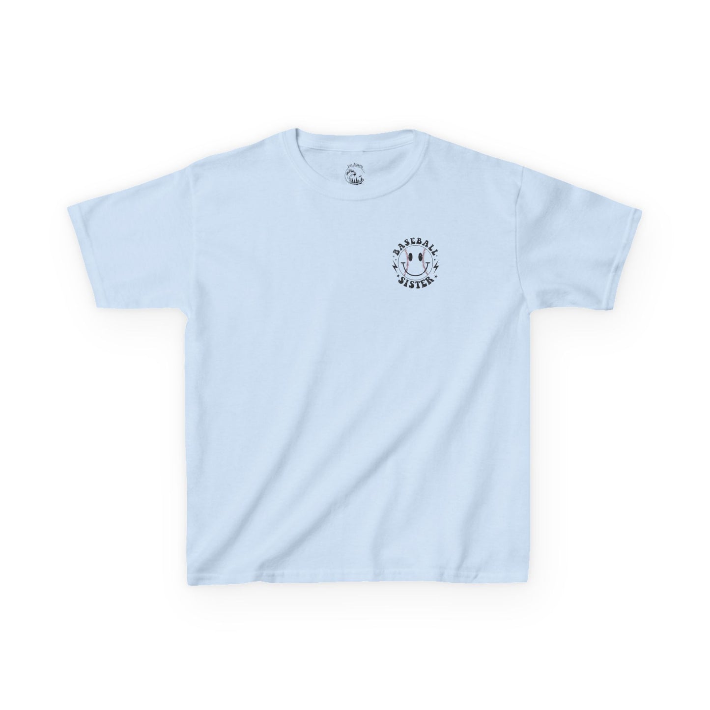 Youth Baseball Sister Tee - 'I'm Just Here for the Snacks'