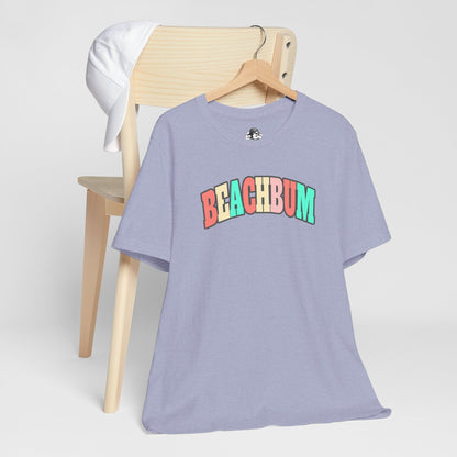 Beach Bum Unisex Tee, Summer Vibes Shirt, Casual Wear, Beach Party Top, Gift for Travel Lovers, Relaxed Summer Attire