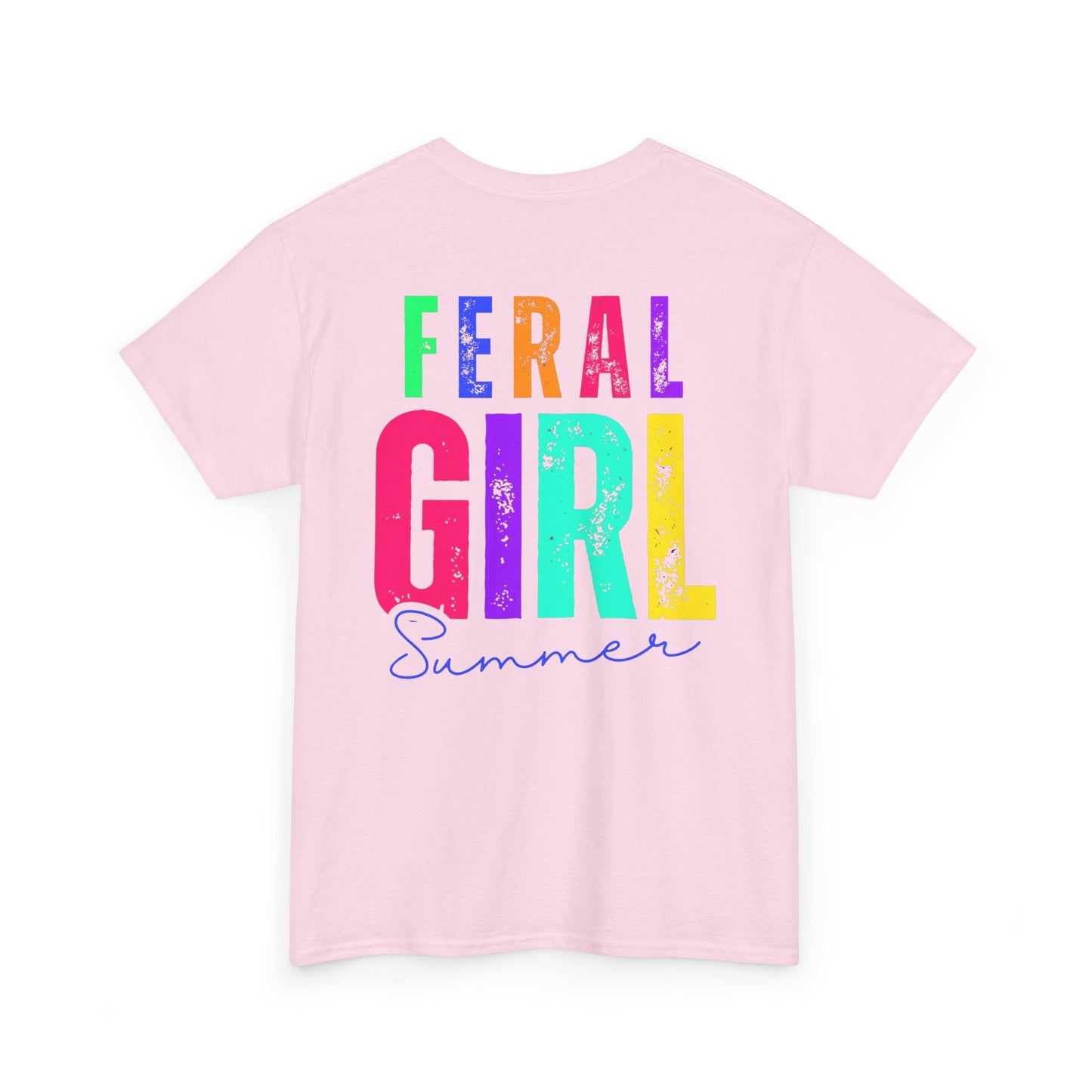 Feral Girl Summer Tee, Trendy Unisex T-Shirt, Casual Summer Wear, Gift for Friends, Festival Outfit, Playful Graphic Tee