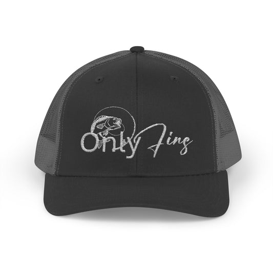 Only Fins Snapback Trucker Cap - Stylish Fishing Hat for Outdoor Enthusiasts