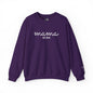 Custom Embroidered Mama Cursive Fleece Crewneck