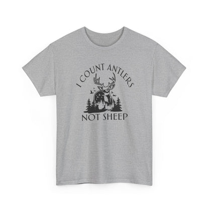 I Count Antlers Not Sheep Graphic Tee