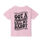 Rock On! Toddler T-Shirt, Playful Kid's Apparel, Funny Toddler Outfit, Gift for Dads, Summer Fashion, Birthday Gift Idea