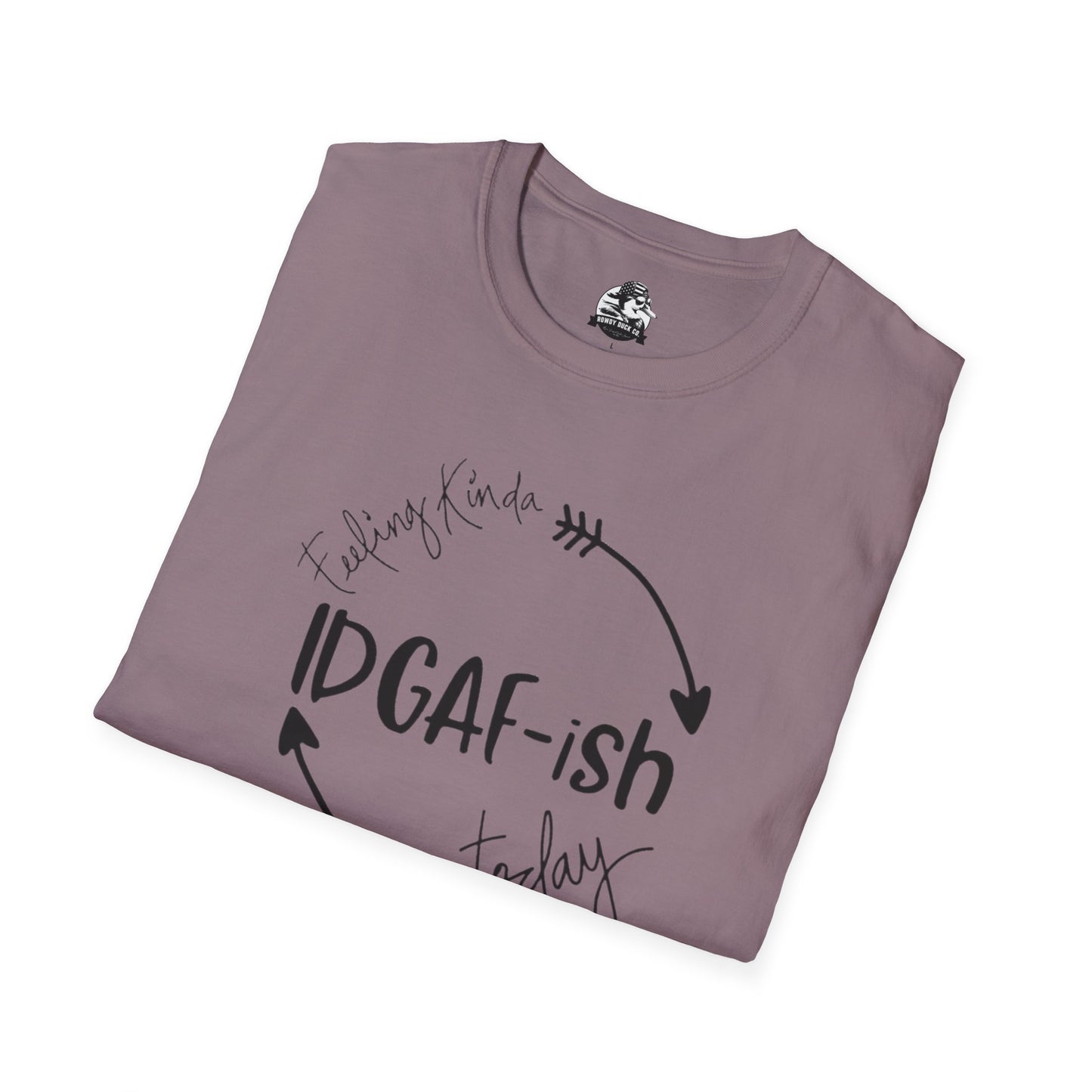 IDGAF-ish Unisex Softstyle T-Shirt, Casual Tee, Gift for Him/Her, Funny Shirt, Everyday Wear, Quirky Apparel