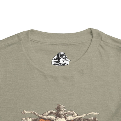 Toddler Pumpkin Skeleton Tee