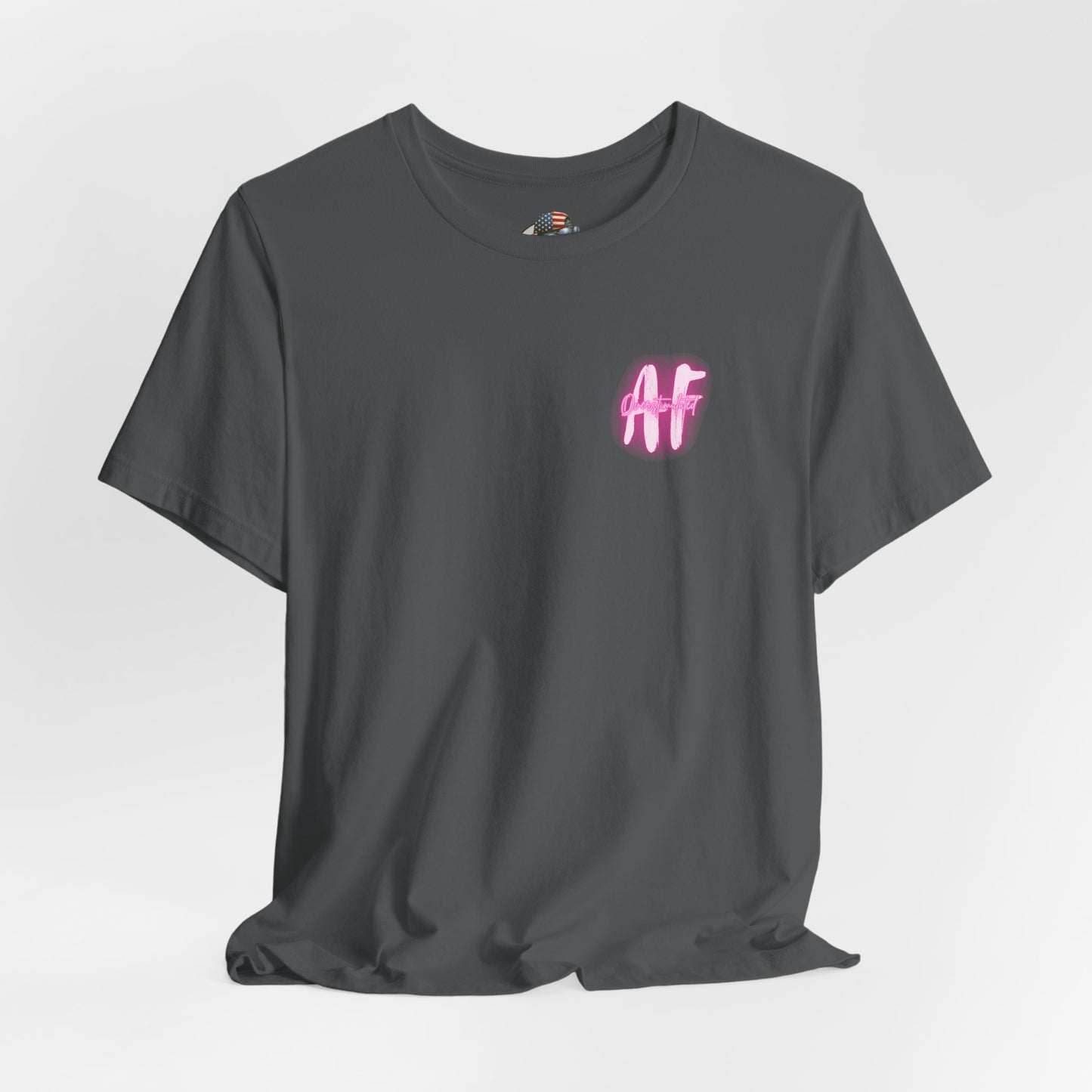 Undercaffeinated Pink Photo Tee BB