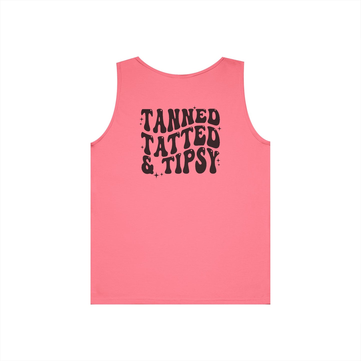 Unisex Heavy Cotton Tank Top - Tanned Tatted & Tipsy Graphic Tee