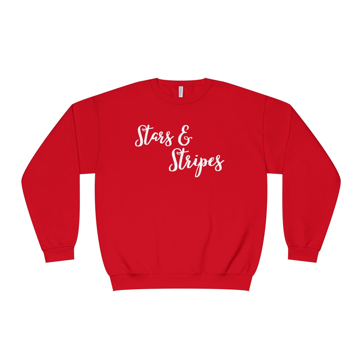 Stars & Stripes Unisex Crewneck Sweatshirt - Cozy Apparel for Casual Days, Gift for Independence Day, Summer BBQs, Fun Gatherings