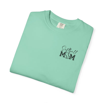 Softball Mom Unisex Garment-Dyed T-Shirt