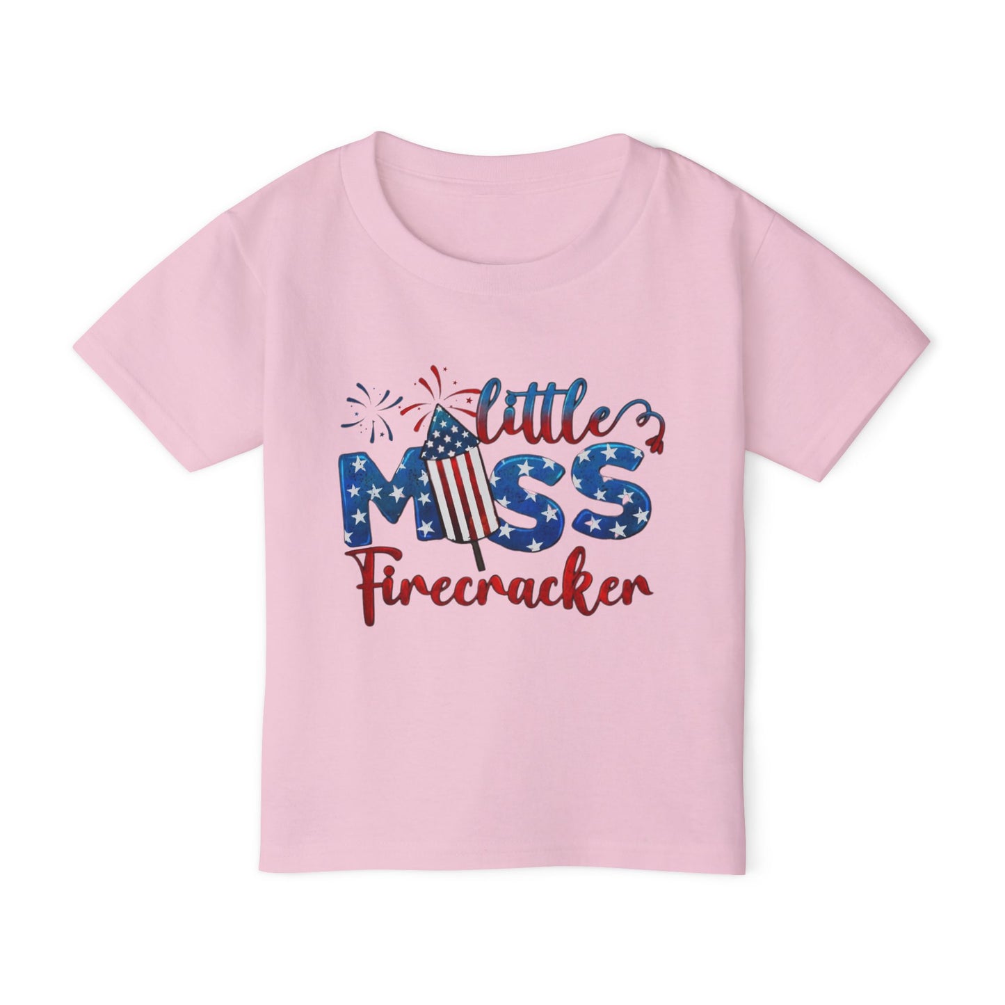 Toddler T-shirt, Little Miss Firecracker Tee, Fourth of July Outfit, Patriotic Toddler Shirt, Independence Day Gift