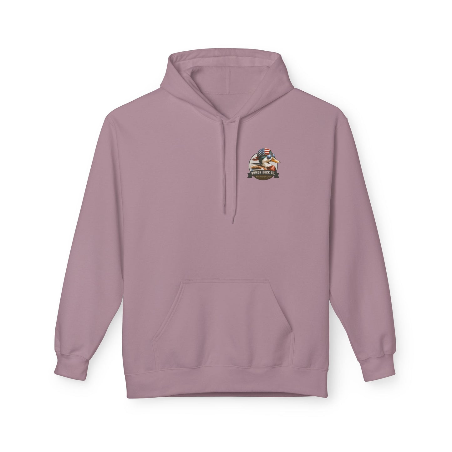 Patriotic Duck Hoodie, Fun Casual Wear for Outdoors, Gift for Animal Lovers, Unique Hoodie for Holidays, Comfy Everyday Style