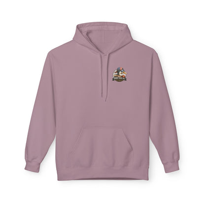 Patriotic Duck Hoodie, Fun Casual Wear for Outdoors, Gift for Animal Lovers, Unique Hoodie for Holidays, Comfy Everyday Style