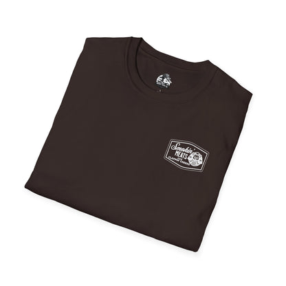 Smokin' Meats T-Shirt - Funny BBQ Humor Unisex Softstyle Tee