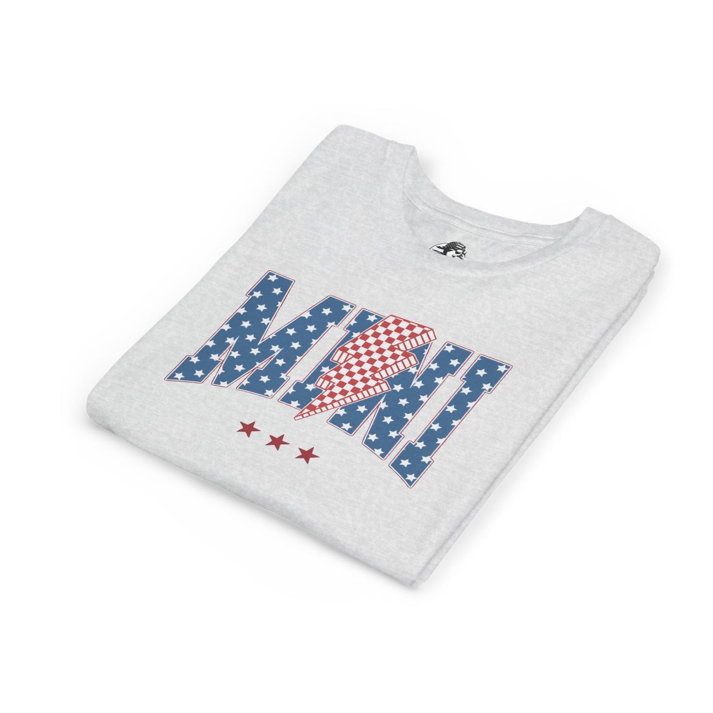 Patriotic Youth Tee, Kids 4th of July Shirt, Mini American Flag T-Shirt, Summer Playwear, Independence Day Gift