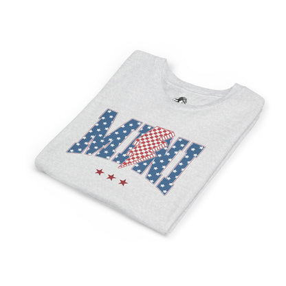 Patriotic Youth Tee, Kids 4th of July Shirt, Mini American Flag T-Shirt, Summer Playwear, Independence Day Gift