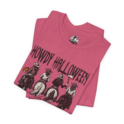 Halloween Cowboy Tee, Howdy Halloween Graphic T-Shirt