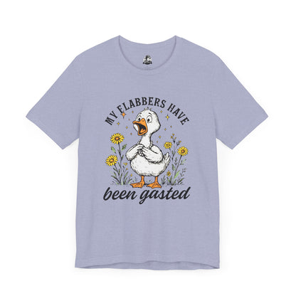 Funny Goose T-Shirt, My Flabbers Have Been Gast-ed Tee, Gift for Bird Lovers, Humorous Apparel, Cute Animal Shirt, Quirky Casual Wear