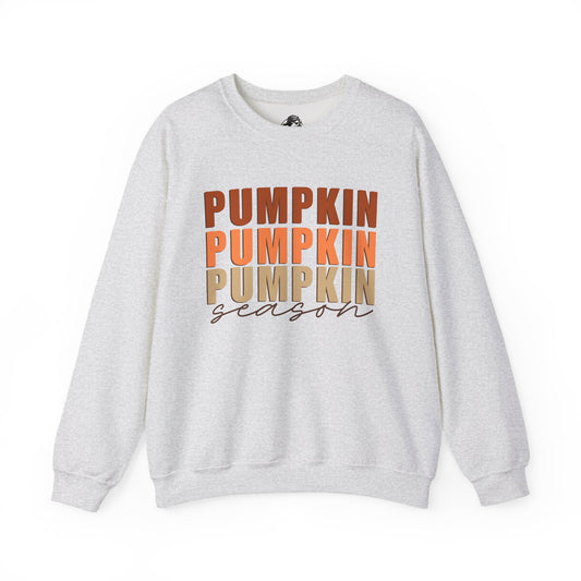 Pumpkin Season Stacked Fleece Crewneck