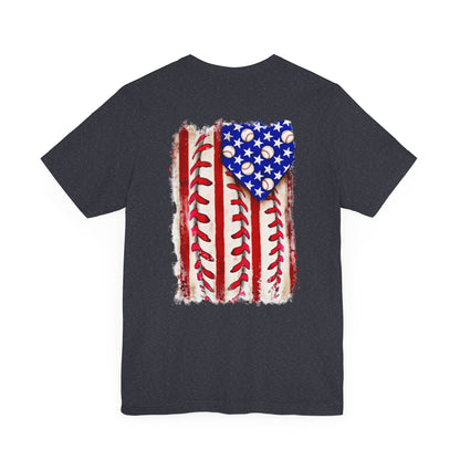 Patriotic Baseball Tee, Unisex T-Shirt, Independence Day Apparel, Sports Fan Gear, Summer BBQ Outfits, Casual Everyday Wear