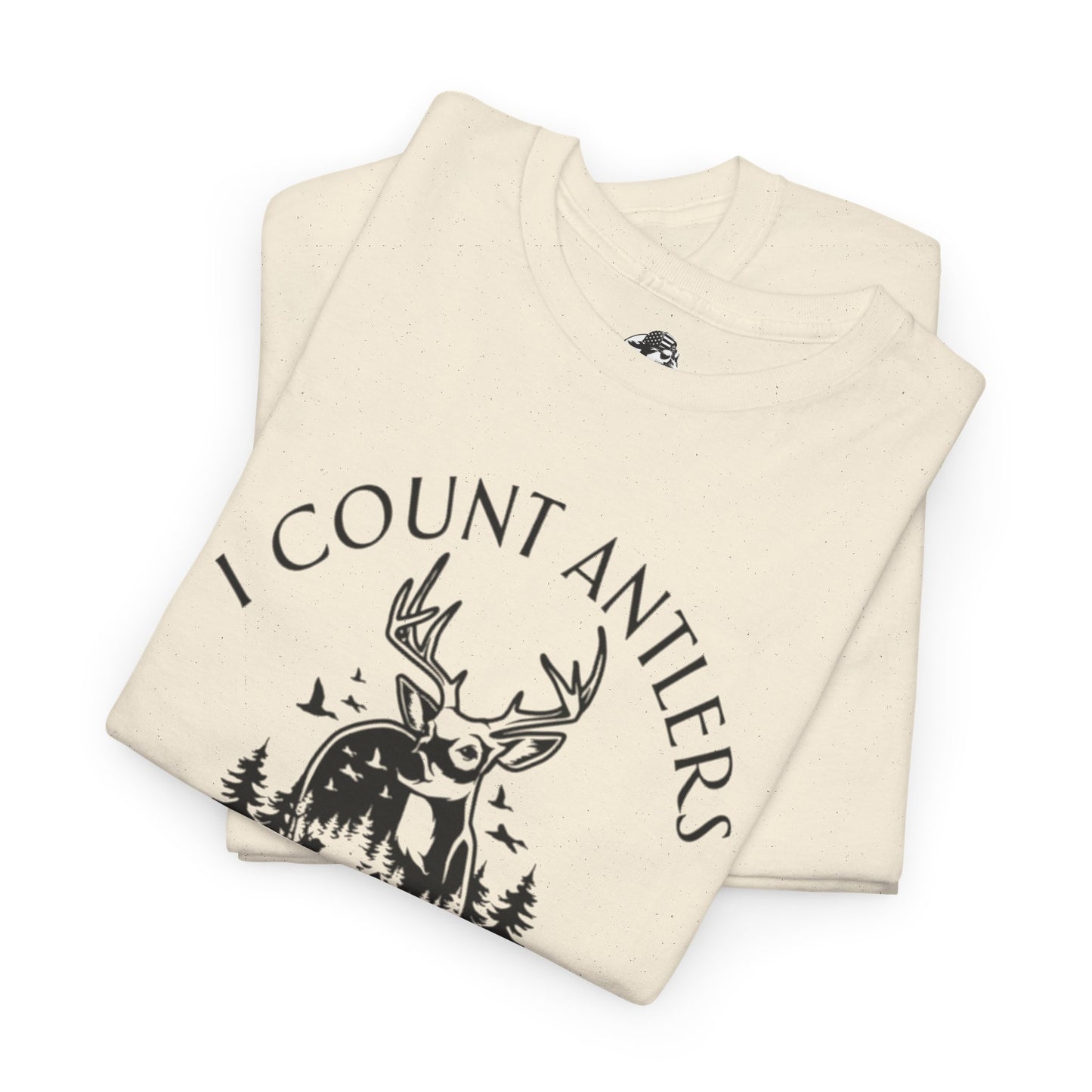 I Count Antlers Not Sheep Graphic Tee