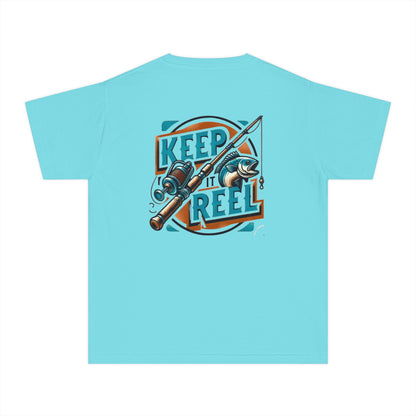 Comfort Color Youth Fishing Tee - Keep It Reel!