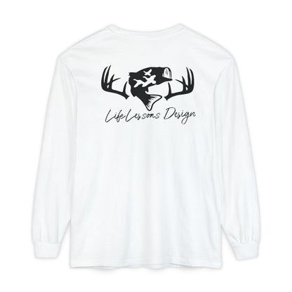 Life Lessons Design fishing & Hunting Long Sleeve Tee