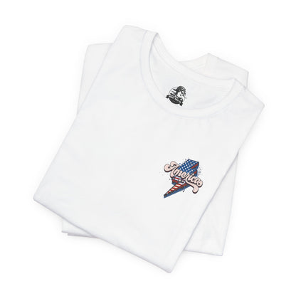 Patriotic Baseball Tee, Unisex T-Shirt, Independence Day Apparel, Sports Fan Gear, Summer BBQ Outfits, Casual Everyday Wear