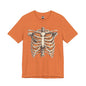 Adult spooky skeleton tee