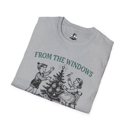 Christmas Humor Graphic T-Shirt - 'From the Windows to the Walls'