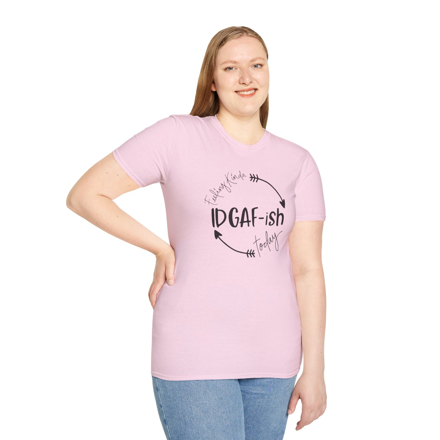 IDGAF-ish Unisex Softstyle T-Shirt, Casual Tee, Gift for Him/Her, Funny Shirt, Everyday Wear, Quirky Apparel