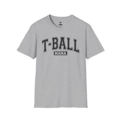 T-Ball Mama  Heather Unisex Softstyle T-Shirt - Perfect Gift for Sports Moms