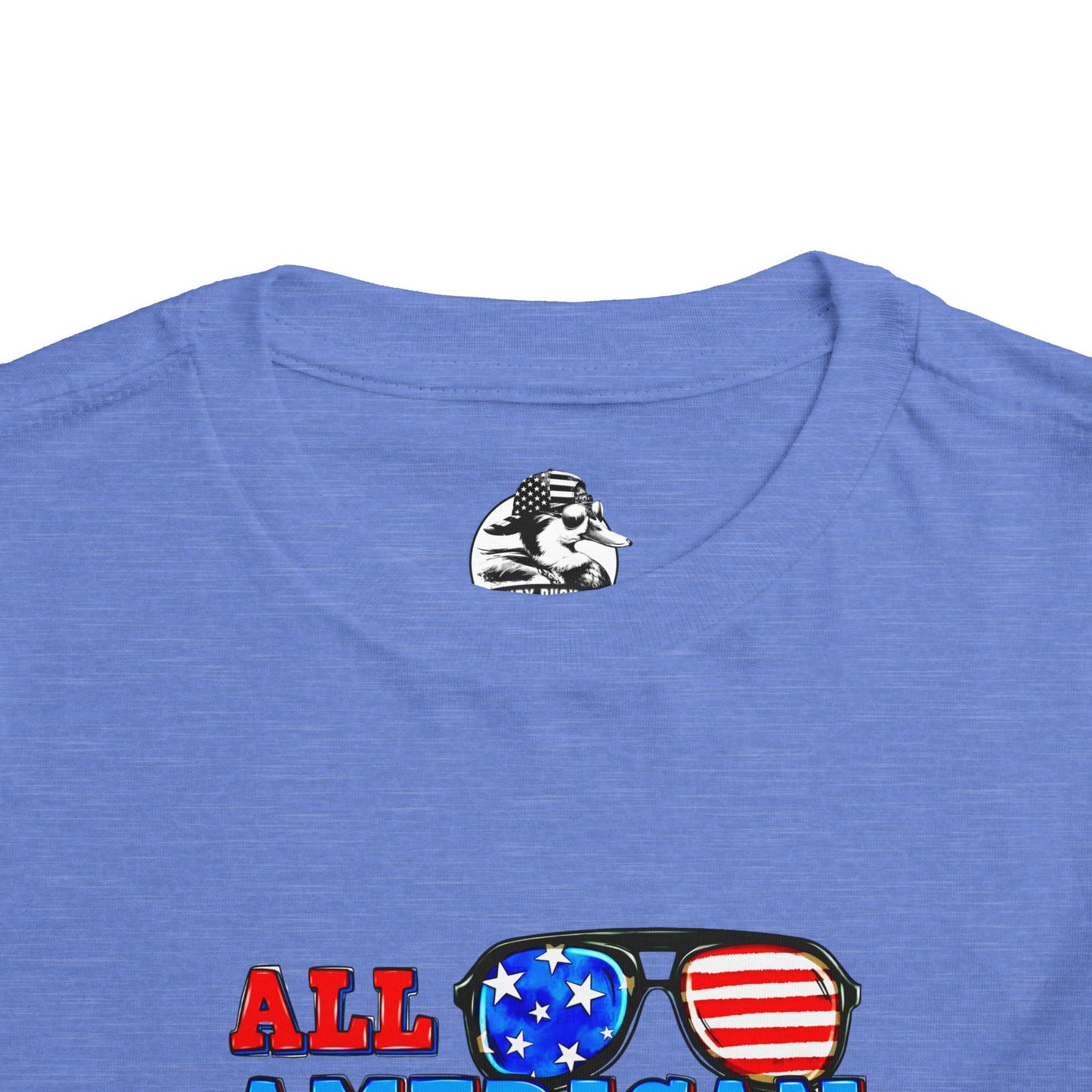 All American Boy Toddler Tee, Kids Patriotic Shirt, July 4th Outfit, Toddler Summer T-Shirt, USA Pride Apparel