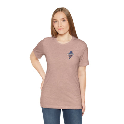 Patriotic Baseball Tee, Unisex T-Shirt, Independence Day Apparel, Sports Fan Gear, Summer BBQ Outfits, Casual Everyday Wear