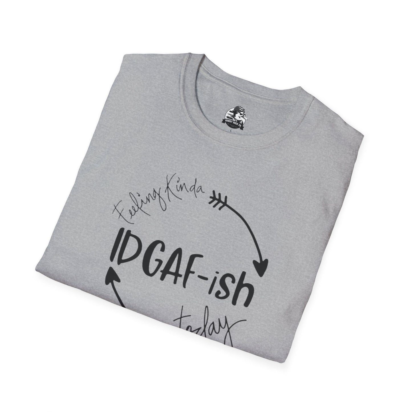 IDGAF-ish Unisex Softstyle T-Shirt, Casual Tee, Gift for Him/Her, Funny Shirt, Everyday Wear, Quirky Apparel
