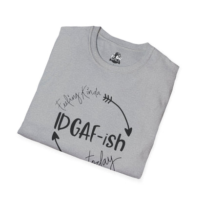 IDGAF-ish Unisex Softstyle T-Shirt, Casual Tee, Gift for Him/Her, Funny Shirt, Everyday Wear, Quirky Apparel