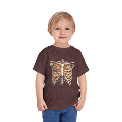 Toddler Pumpkin Skeleton Tee
