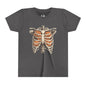 Spooky Pumpkin Skeleton Youth Tee