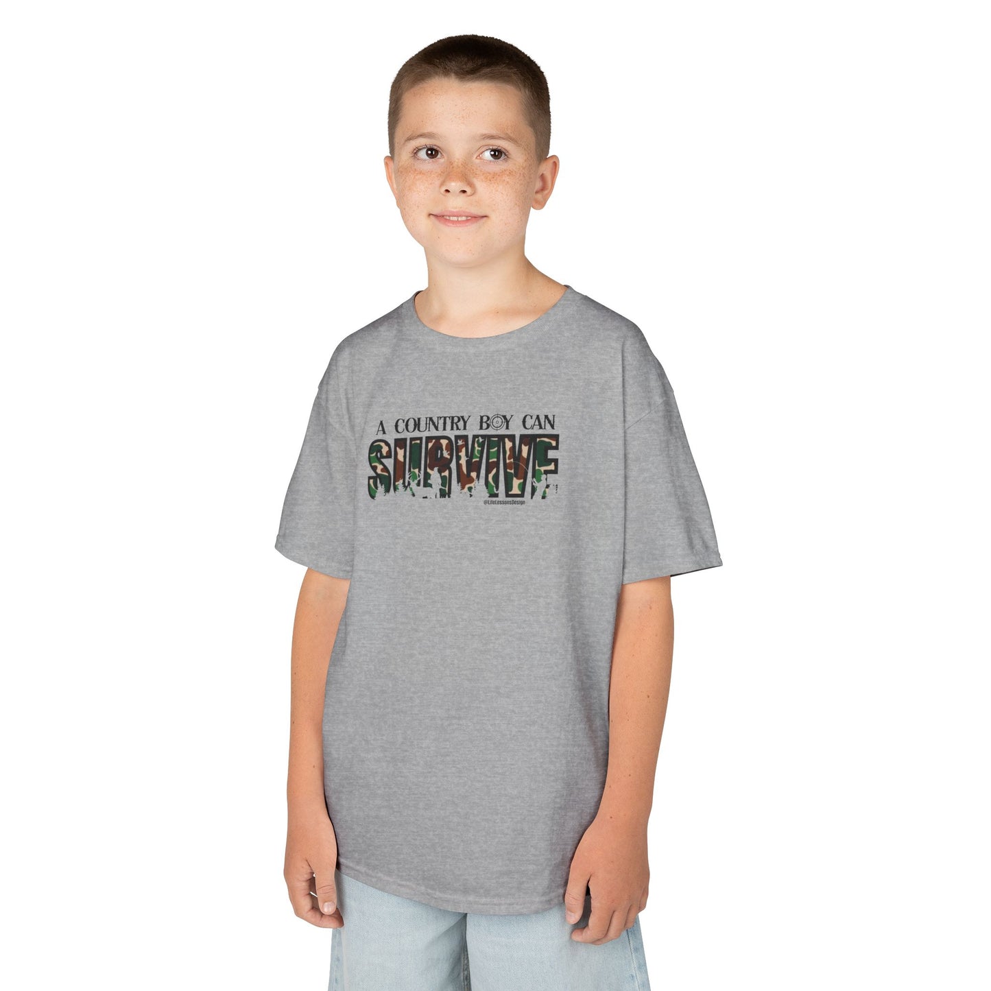 Kids Redneck Tee - A Country Boy Can Survive