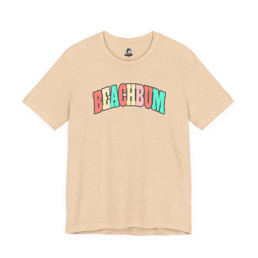 Beach Bum Unisex Tee, Summer Vibes Shirt, Casual Wear, Beach Party Top, Gift for Travel Lovers, Relaxed Summer Attire