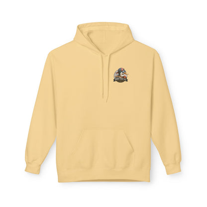 Patriotic Duck Hoodie, Fun Casual Wear for Outdoors, Gift for Animal Lovers, Unique Hoodie for Holidays, Comfy Everyday Style