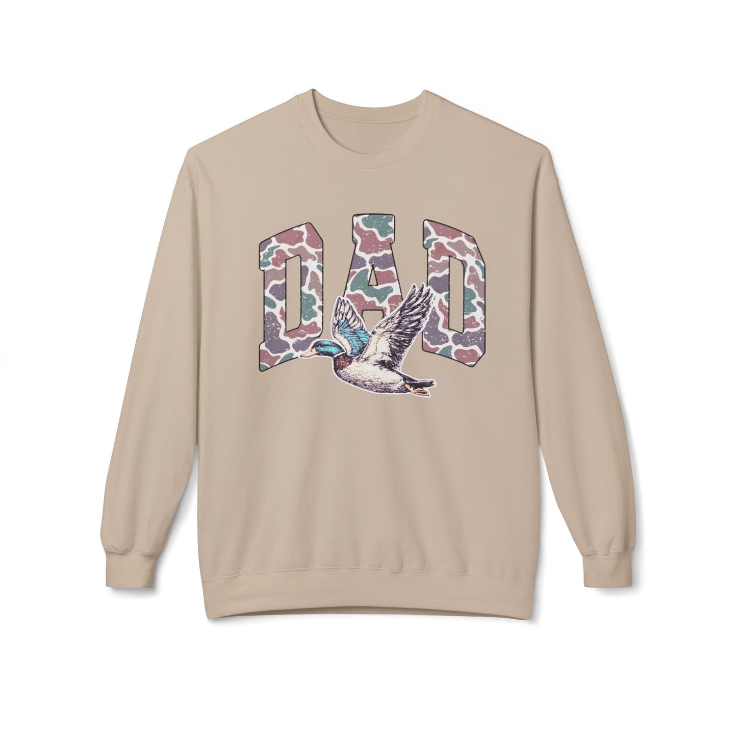 Camouflage Dad Duck Softstyle Sweatshirt
