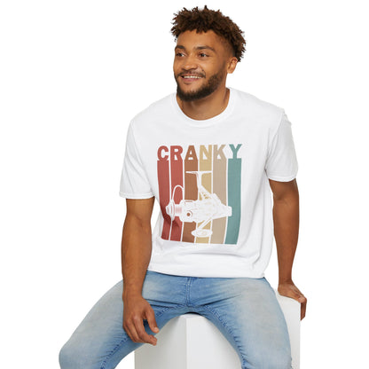 Cranky Retro Unisex T-Shirt, Funny Gift for Friends, Cool Graphic Tee, Casual Wear, Unique Birthday Present, Vintage Style Top